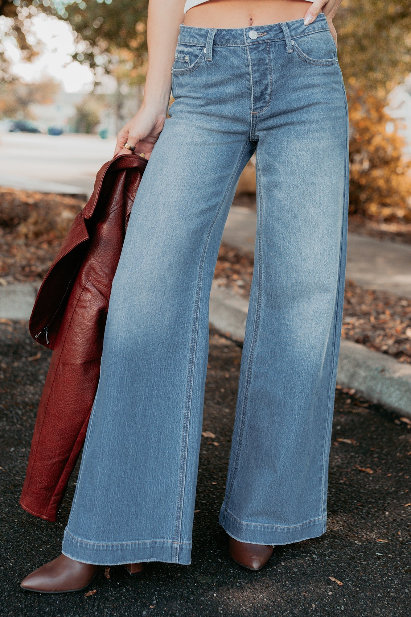 Ramon Wide Leg Jemina Denim Jeans (Medium)
